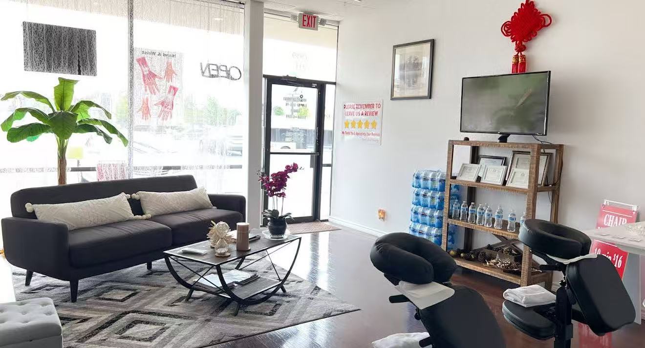 Waiting area and hallway